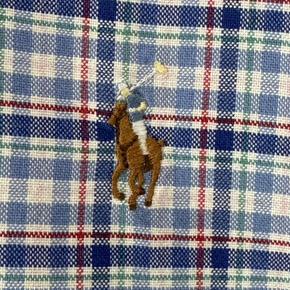 Ralph Lauren Check Plaid Button Down Shirt Long Sleeve Collared Mens XL - Picture 4 of 11